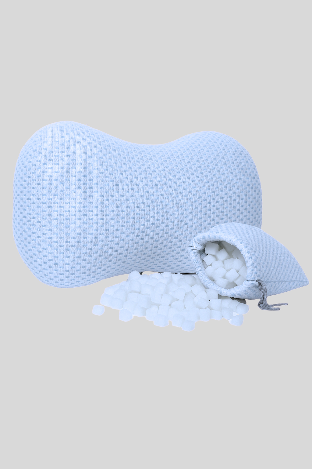 Clutcher Therapeutic Pillow designed to support side sleepers and promote spinal alignment