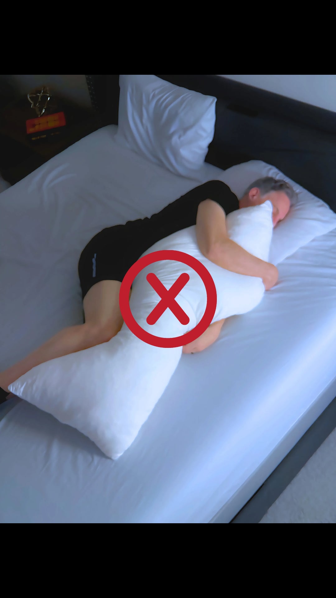 Do not use a full body pillow as a side sleeper get the clutcher therapeutic pillow instead and improve your sleep and spinal alignment 